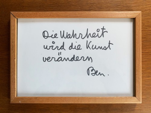 Ben vautier verità - la,