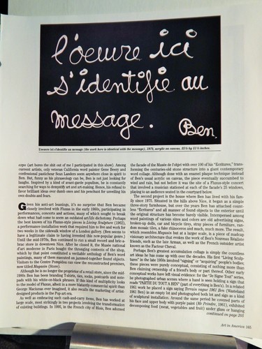 Ben vautier art - vautier, vintage