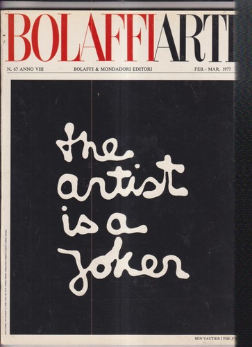 Ben vautier bolaffi - ben, -bolaffi