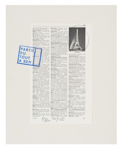 Ben vautier collage - ben,