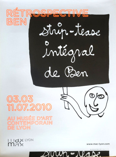 Ben vautier poster mostra - ben,