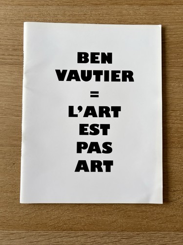 Ben vautier art est - ben,