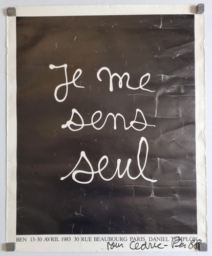 Poster ben vautier sens - vautier,