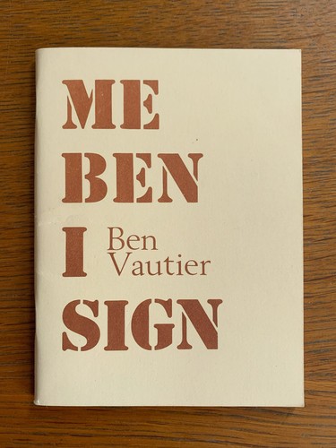 Insegna ben vautier i - me,